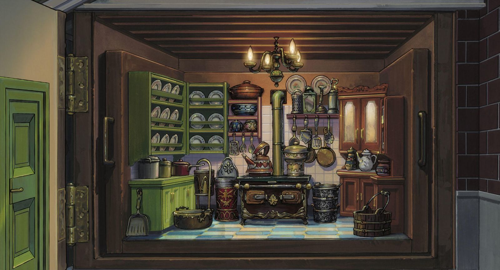 La cocina de la casa de muñecas que Shō les regala sin permiso