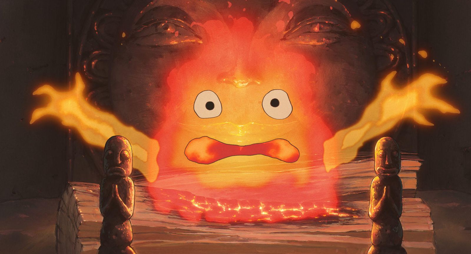 Calcifer, el demonio de fuego que guarda el corazón de Howl