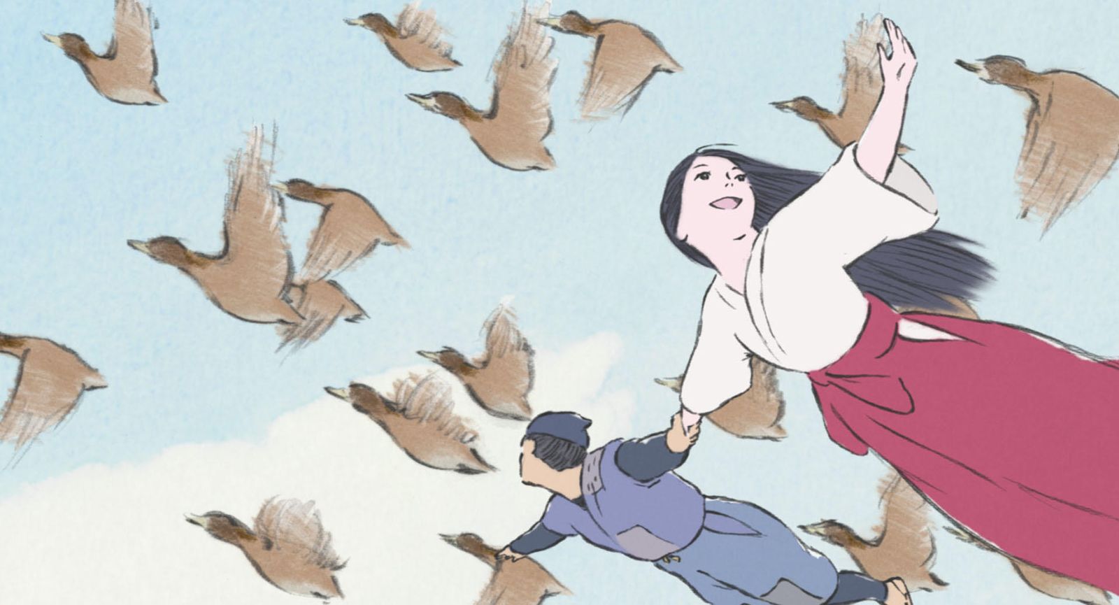 El vuelo con Sutemaru sobre las montañas