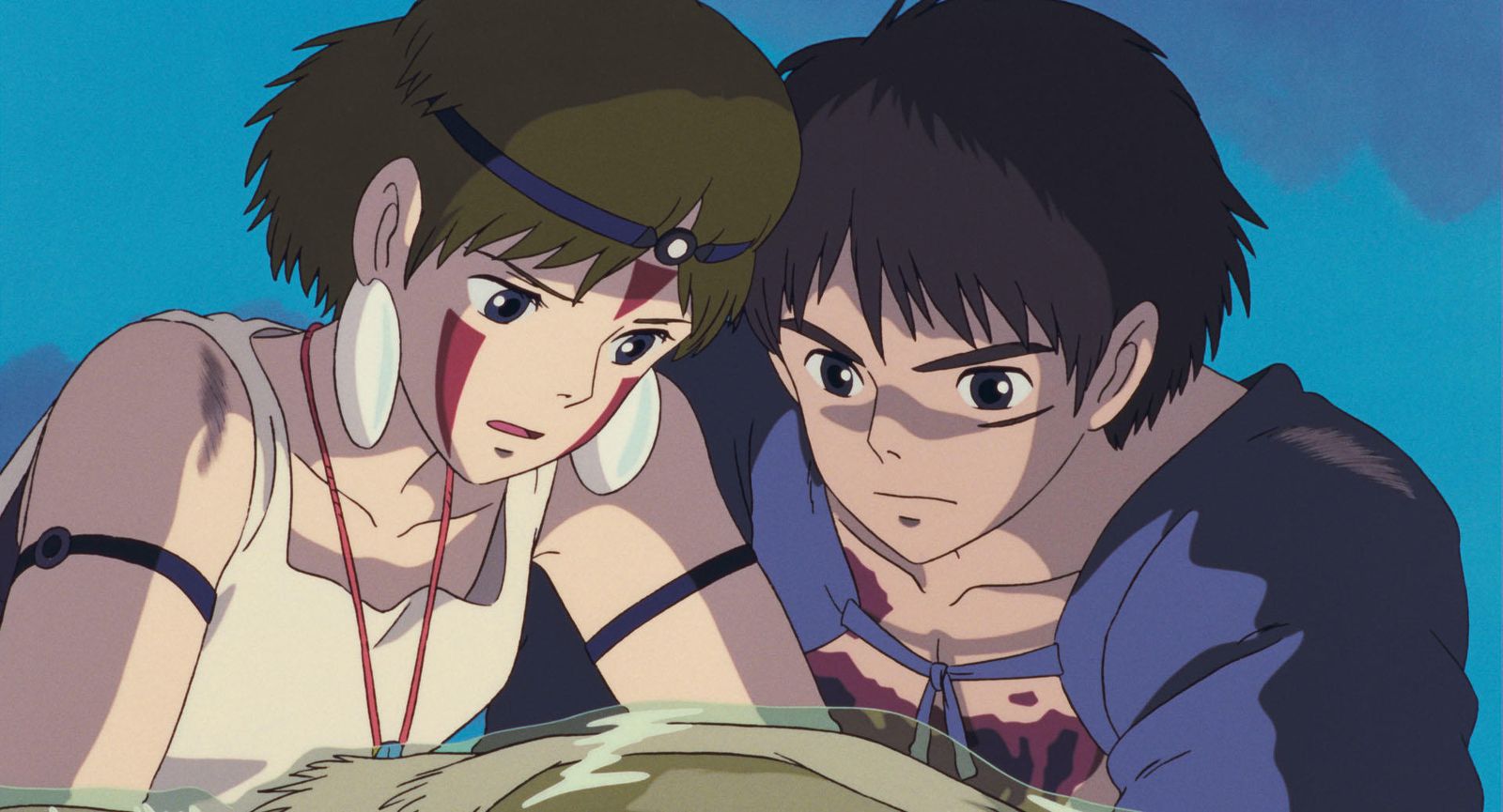 San y Ashitaka, al final, en mundos distintos