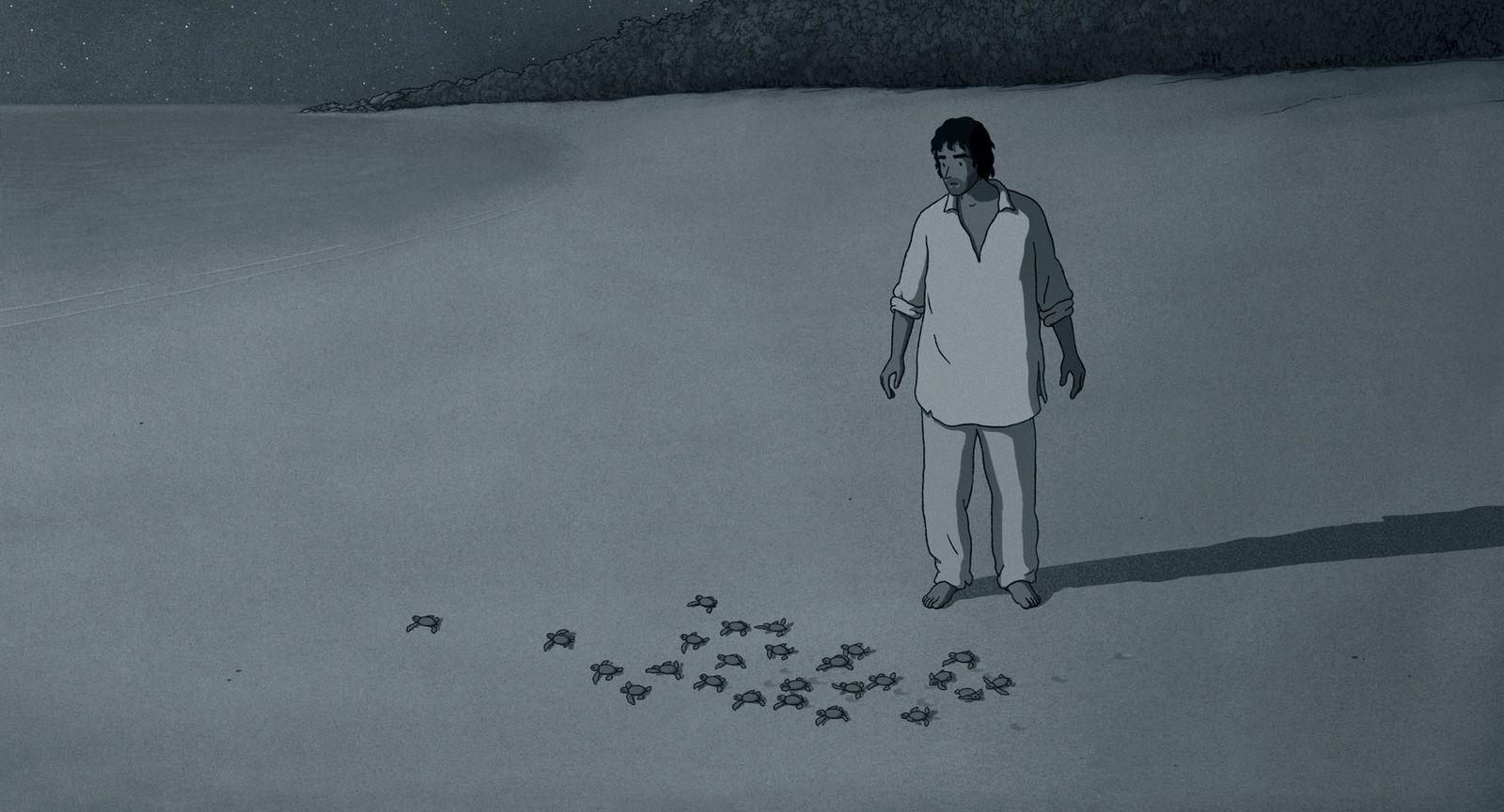 Los cangrejos de la playa