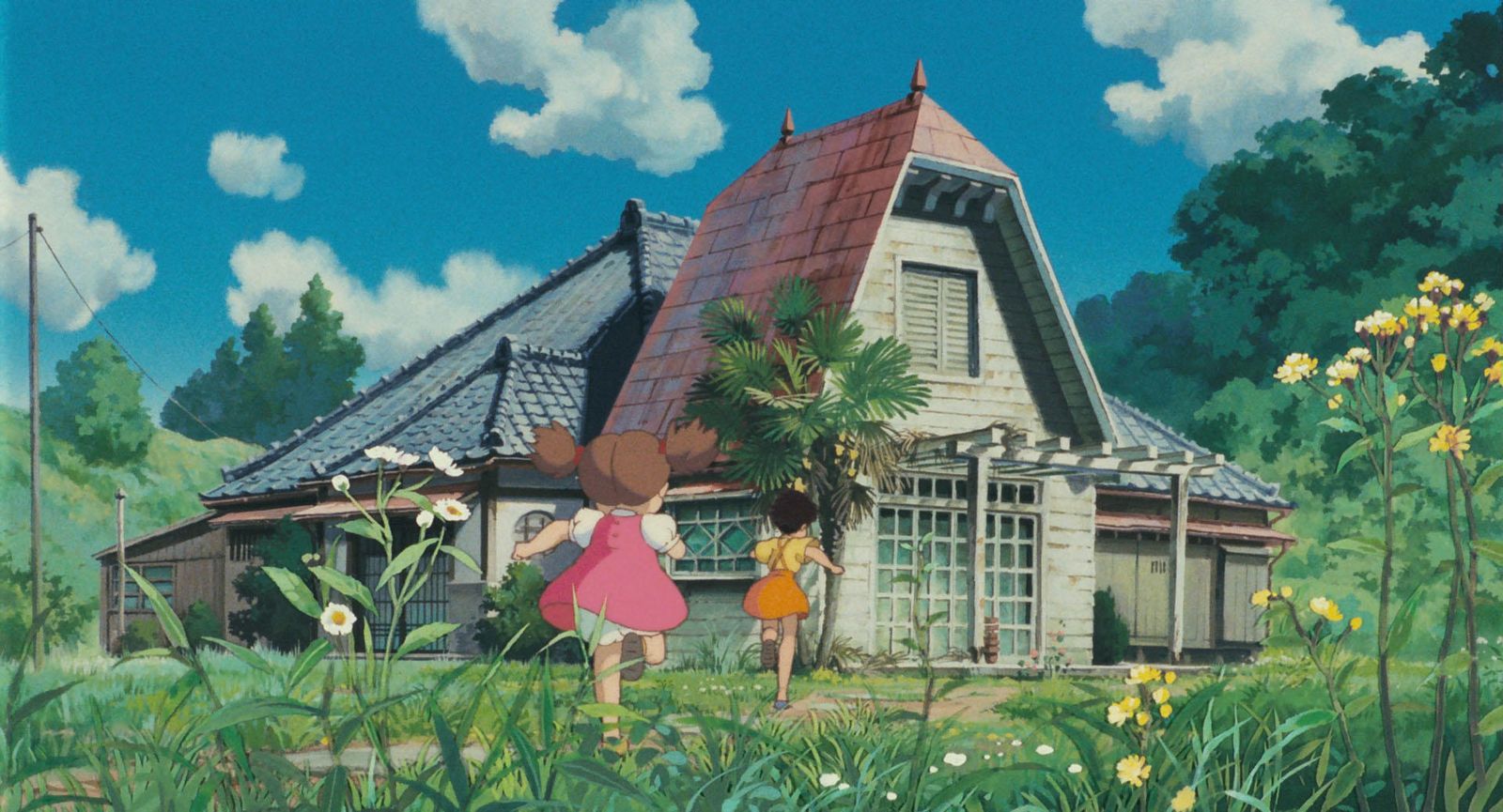 La casa de campo a la que se muda la familia Kusakabe