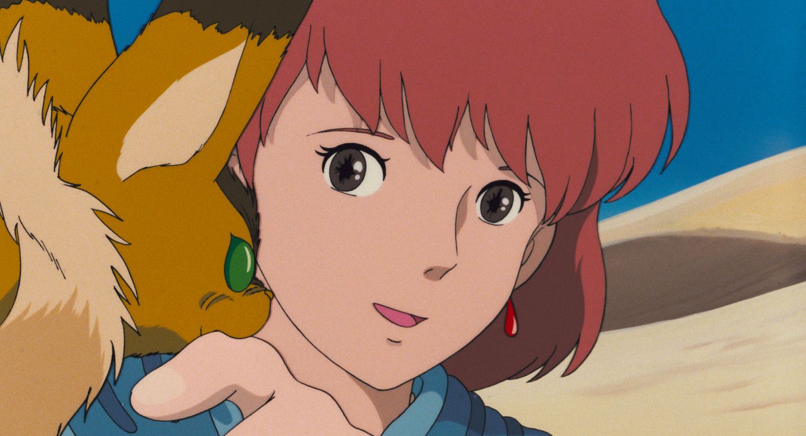 Nausicaä con Teto, la ardilla-zorro