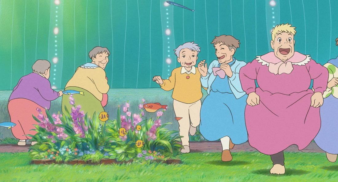 Las residentes de Himawari caminan de nuevo por el jardín submarino