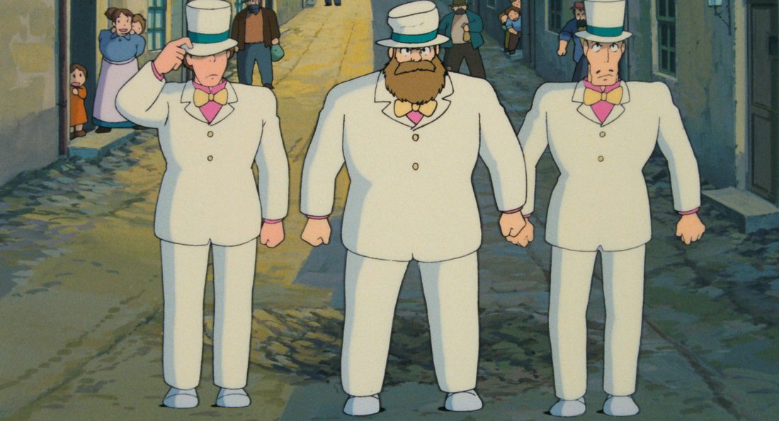 Los tres hijos de Dola posan de punta en blanco