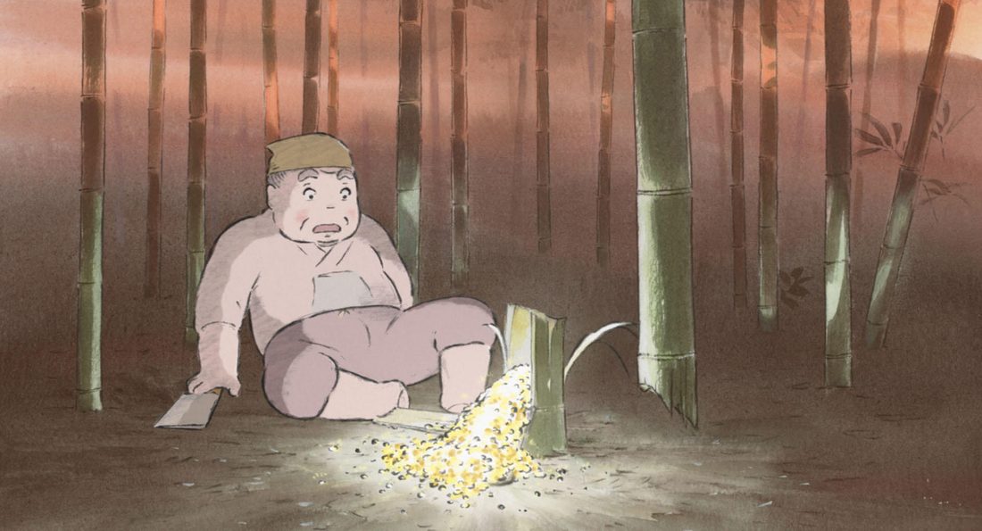 Encuentra el oro caído entre el bambudal en penumbra
