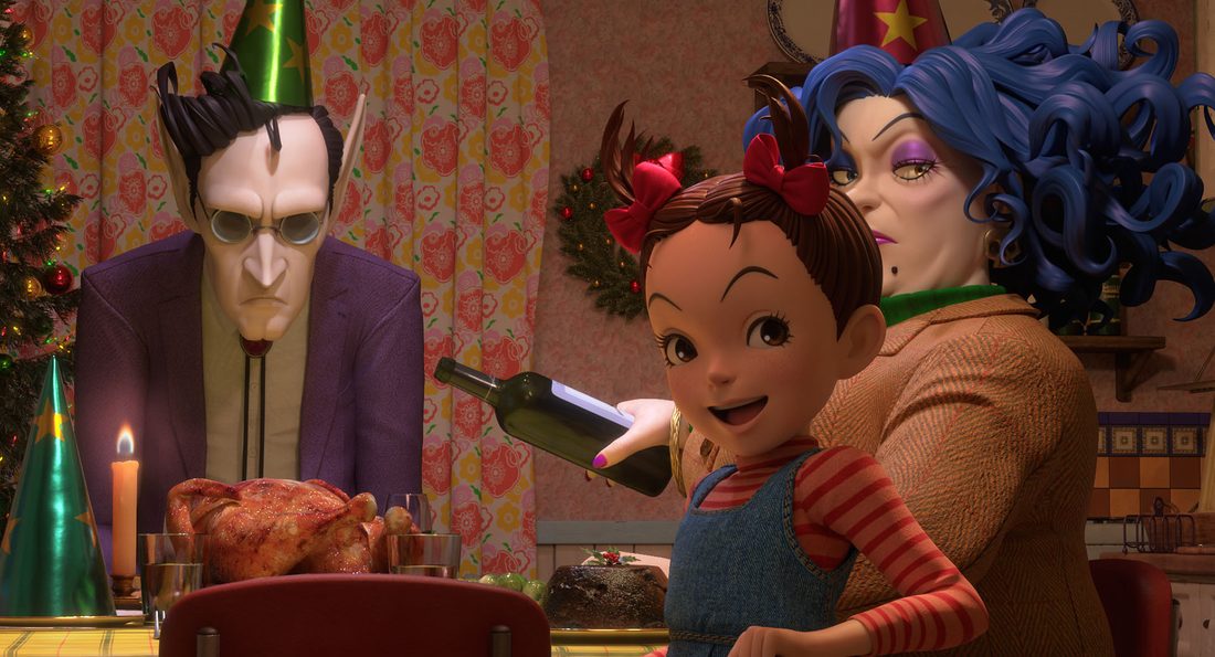 El Mandrágora en la cena de Navidad, junto a Earwig y Bella Yaga
