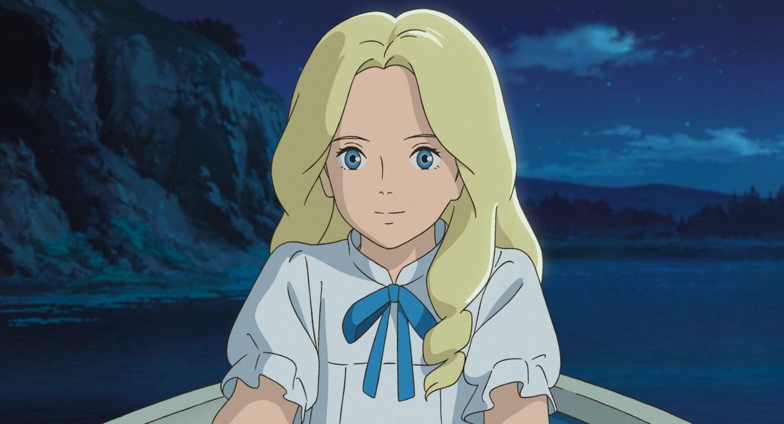 Marnie en la barca, al anochecer sobre la marisma