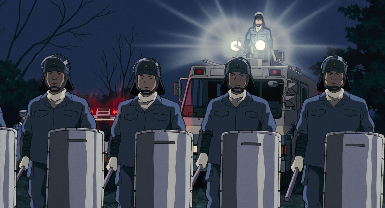 La policía antidisturbios frente a los espectros