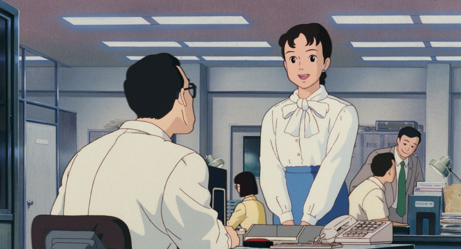 Taeko, oficinista en Tokio