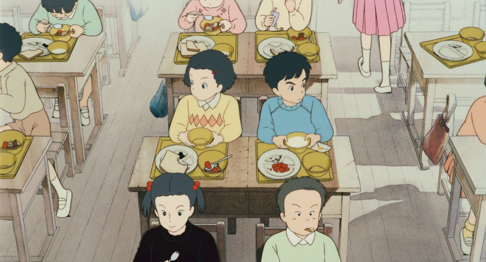El comedor del colegio, en 1966