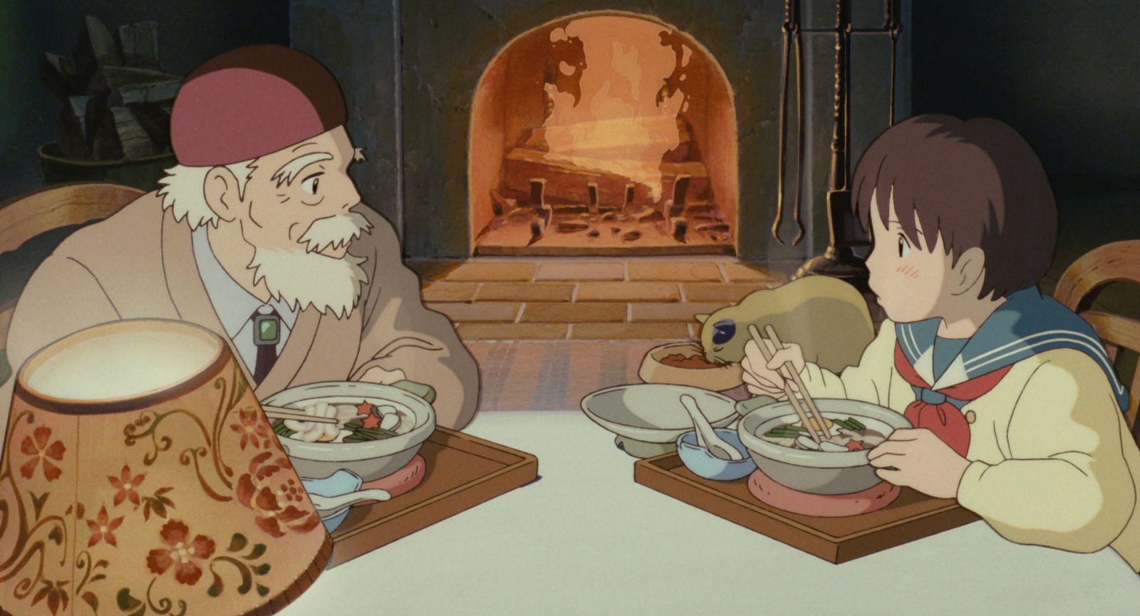 Cena en casa del abuelo Nishi